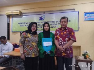 Mahasiswa berprestasi FKIP Universitas Muhammadiyah Palembang