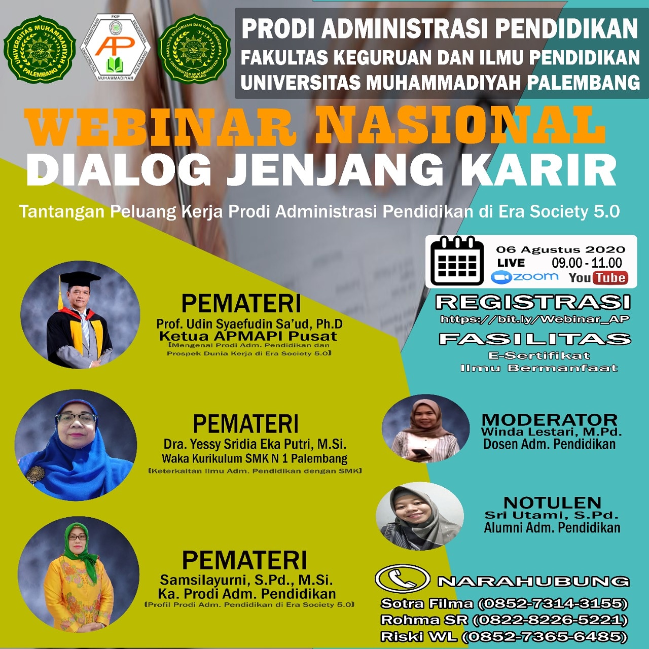 WEBINAR NASIONAL DIALOG JENJANG KARIER TANTANGAN PELUANG KERJA PRODI AP ...